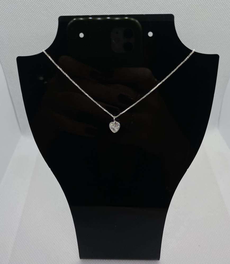 Colar ponto de luz coração 