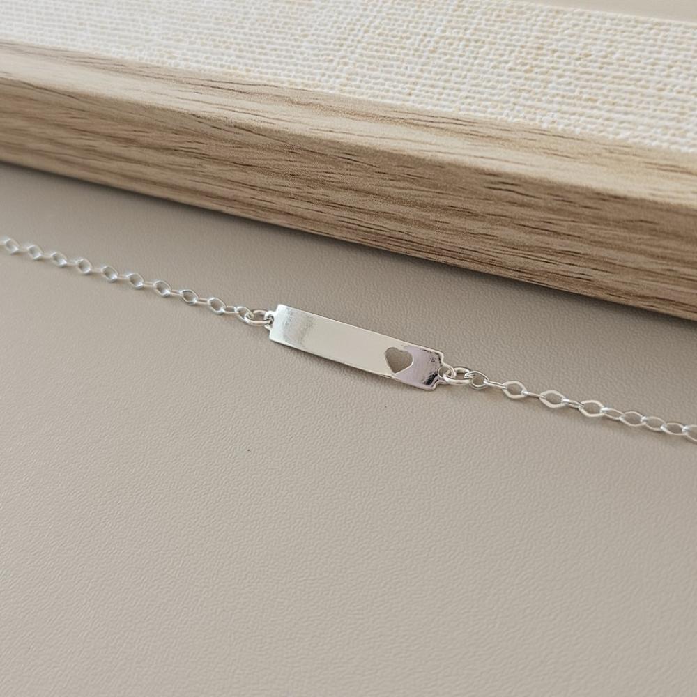 Pulseira plaquinha infantil 