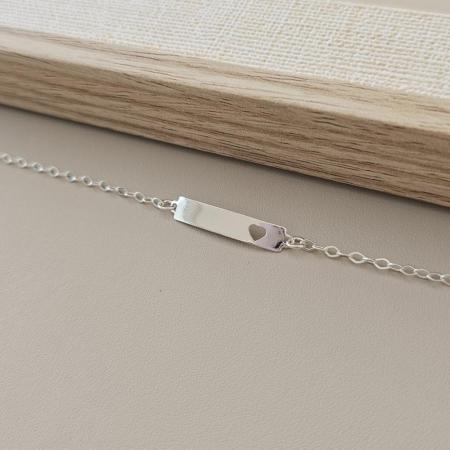 Pulseira plaquinha infantil 